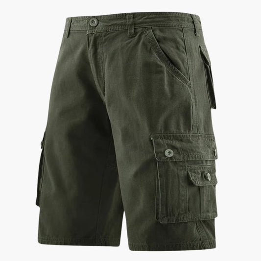 Men's Cargo Shorts Elastic Waistband Utility Pockets - VibreMode