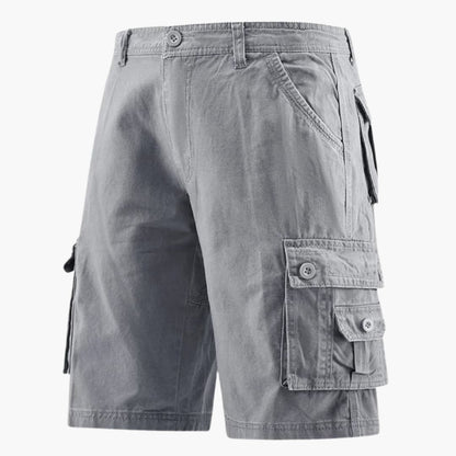 Men's Cargo Shorts Elastic Waistband Utility Pockets
