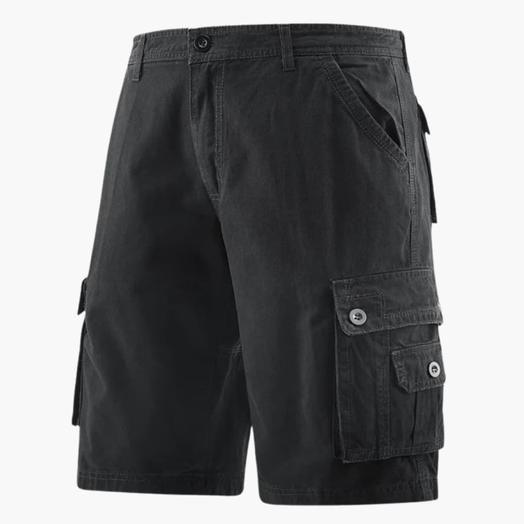Men's Cargo Shorts Elastic Waistband Utility Pockets