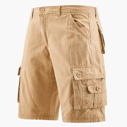 Men's Cargo Shorts Elastic Waistband Utility Pockets