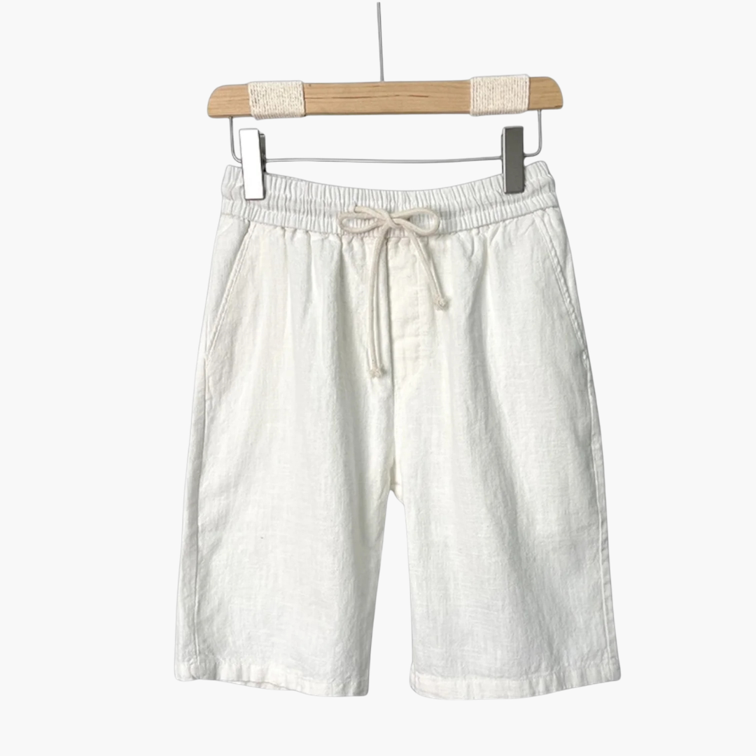 Men's Linen Shorts Elastic Waistband