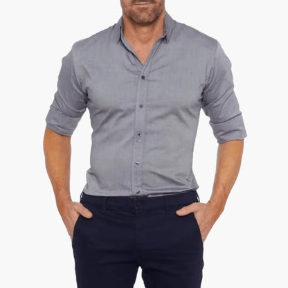 Men's Long Sleeve Zip Shirt