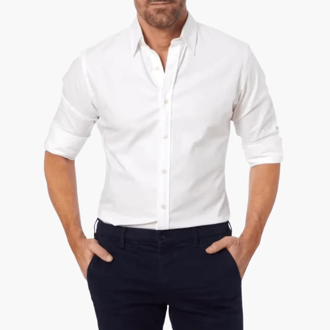 Men's Long Sleeve Zip Shirt
