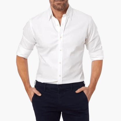 Men's Long Sleeve Zip Shirt