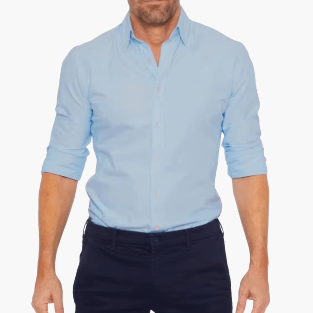 Men's Long Sleeve Zip Shirt
