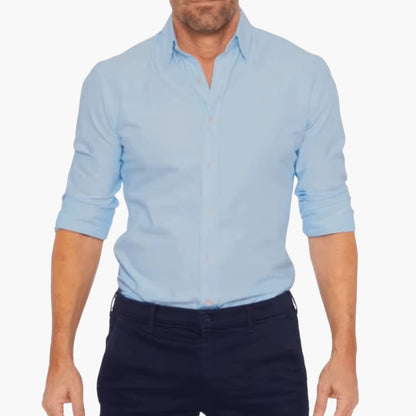 Men's Long Sleeve Zip Shirt