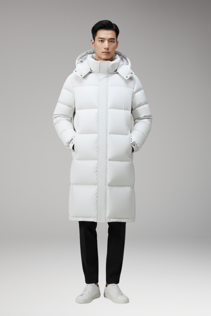 Men's Parka Coat Hooded Multi Pocket