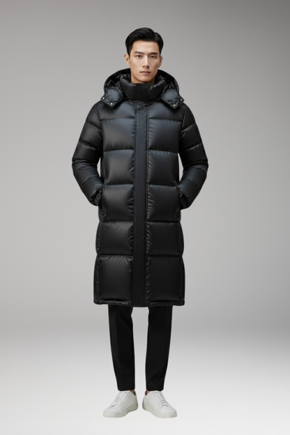 Men's Parka Coat Hooded Multi Pocket
