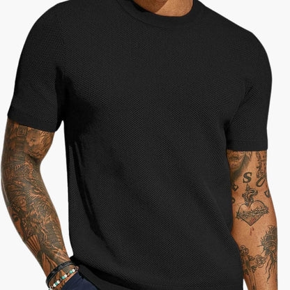 Men's Mesh Short Sleeve T-Shirt Breathable Crew Neck