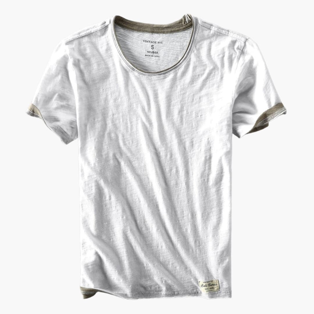 Men's Short Sleeve T-Shirt Round Neck Cotton