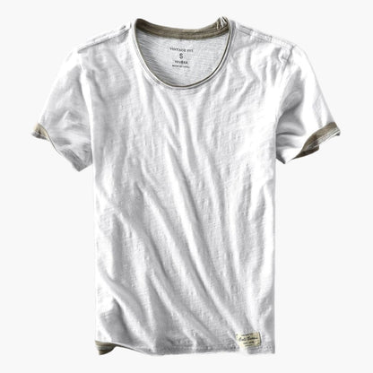Men's Short Sleeve T-Shirt Round Neck Cotton