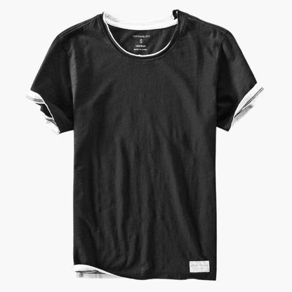 Men's Short Sleeve T-Shirt Round Neck Cotton