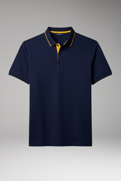 Men's Classic Polo Shirt Cotton Button Front - VibreMode