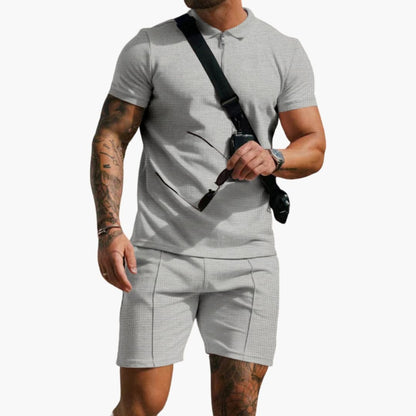 Men's Polo Shirt Textured Side Pockets