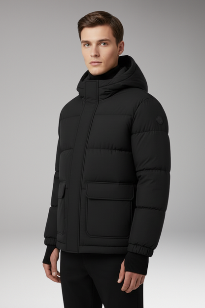 Men's Insulated Puffer Jacket With Hood