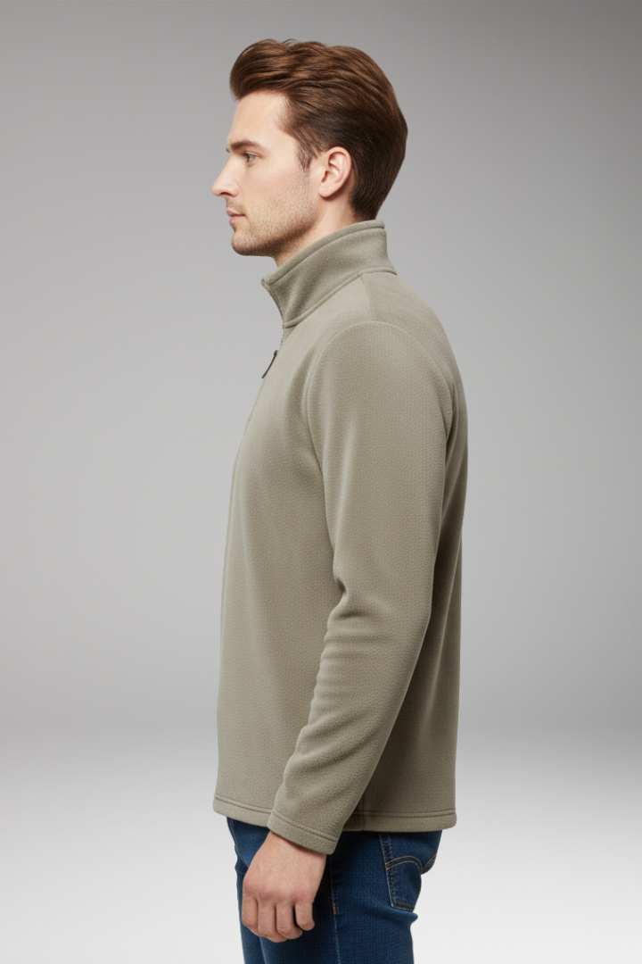 Men's Fleece Pullover Zip Closure