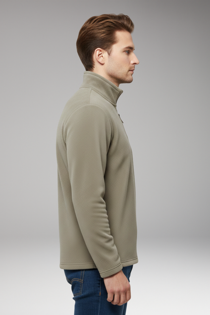 Men's Fleece Pullover Zip Closure
