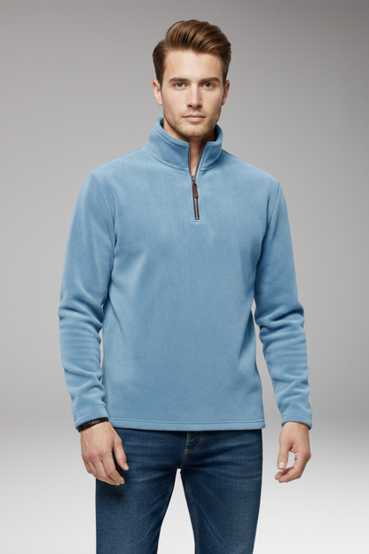 Men's Fleece Pullover Zip Closure