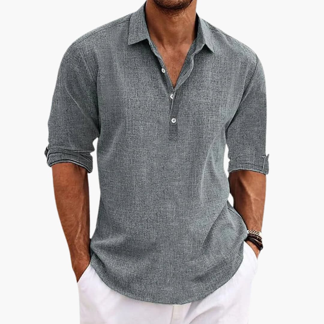Mens Polo Shirt Short Sleeve Textured