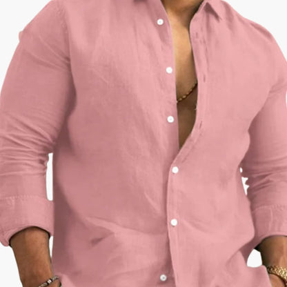 Men's Long Sleeve Button-Down Shirt Regular Fit
