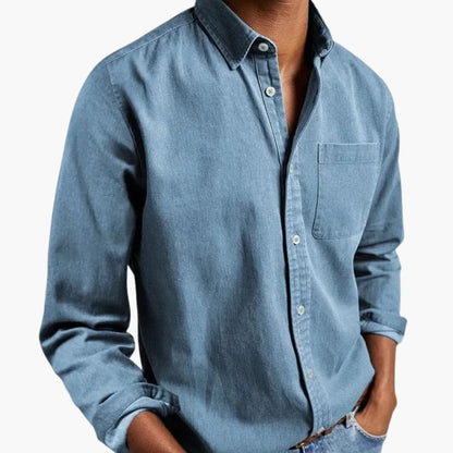 Men's Long Sleeve Button Down Shirt Relaxed Fit