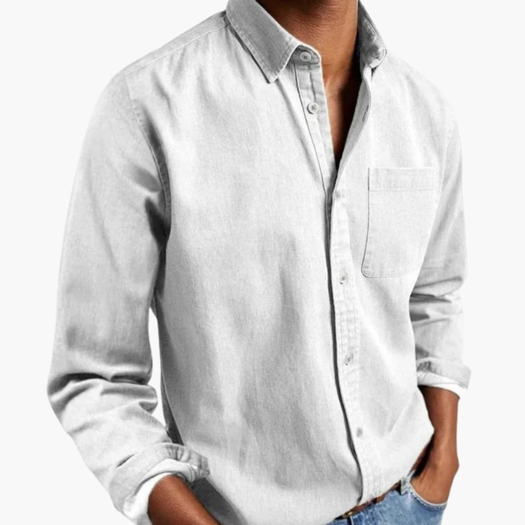 Men's Long Sleeve Button Down Shirt Relaxed Fit