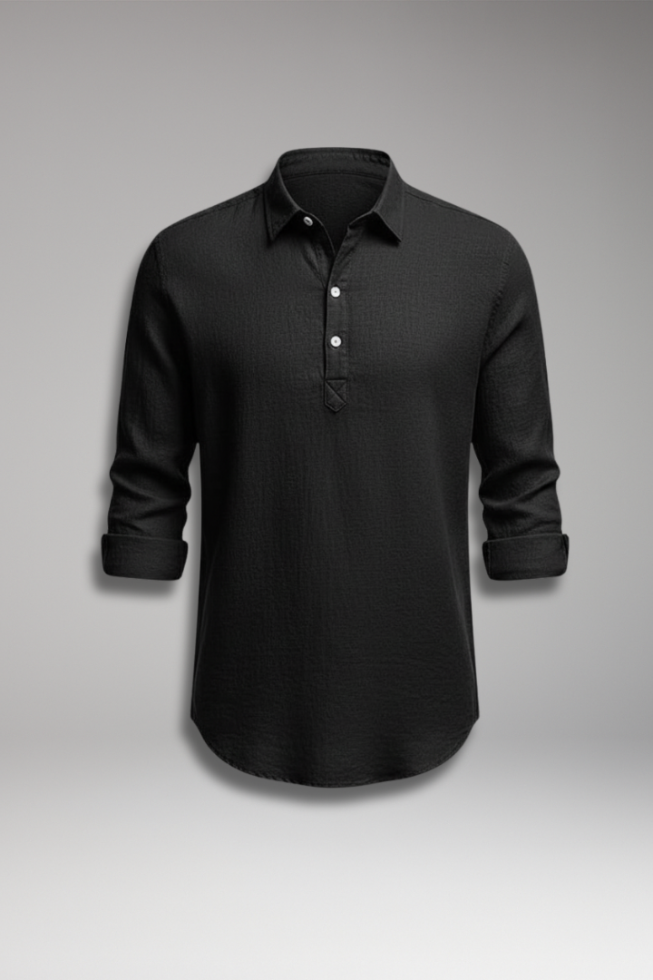 Men's Straight Fit Classic Collar Shirt - VibreMode