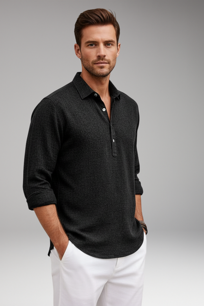 Men's Straight Fit Classic Collar Shirt