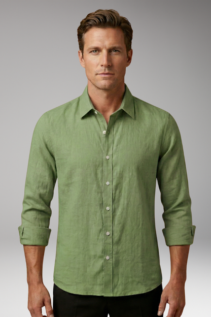 Men's Dress Shirt Long Sleeves Structured Collar