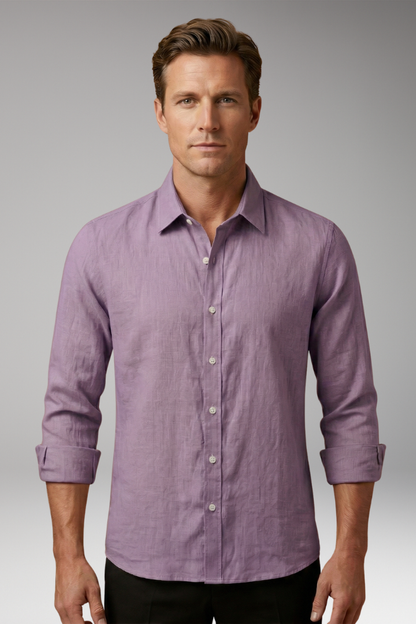 Men's Dress Shirt Long Sleeves Structured Collar