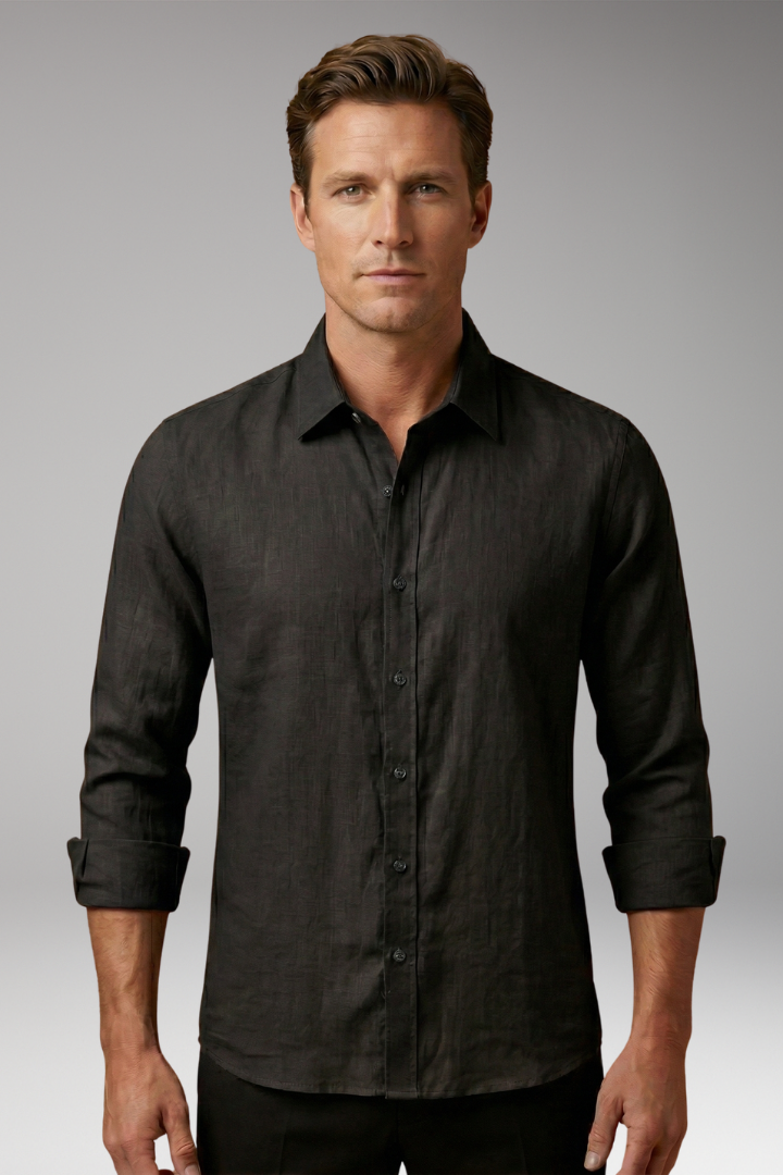 Men's Dress Shirt Long Sleeves Structured Collar