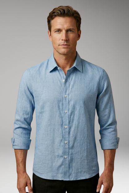 Men's Dress Shirt Long Sleeves Structured Collar