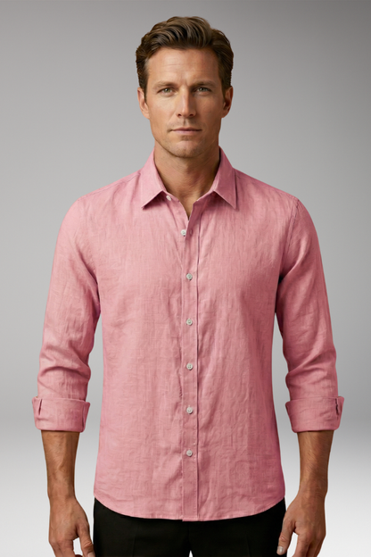 Men's Dress Shirt Long Sleeves Structured Collar