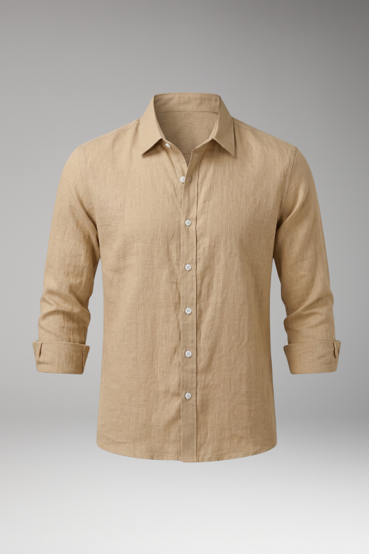 Men's Dress Shirt Long Sleeves Structured Collar - VibreMode
