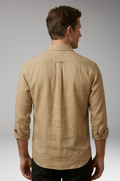 Men's Dress Shirt Long Sleeves Structured Collar