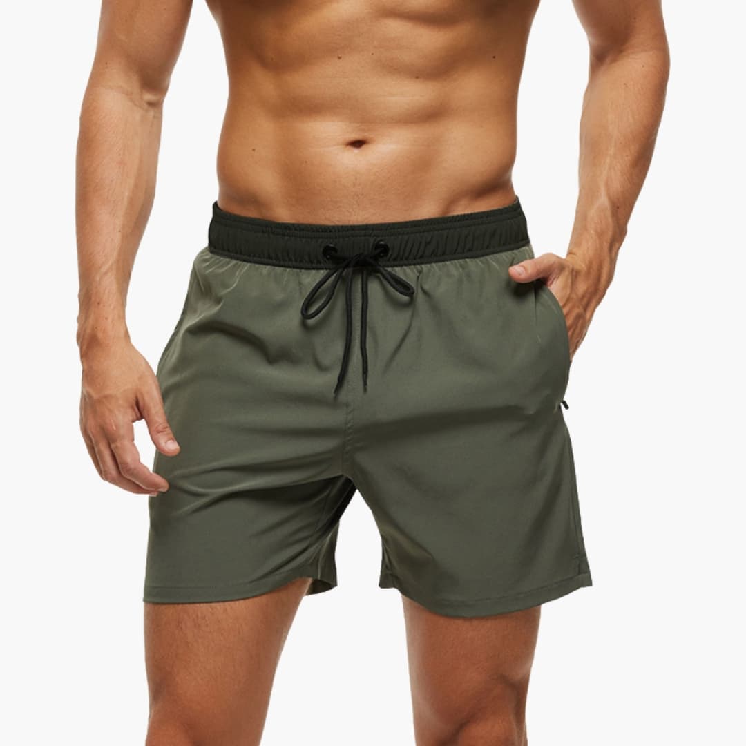 Men's Elastic Waist Shorts