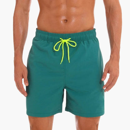 Men's Elastic Waist Shorts with Inner Lining
