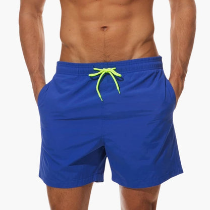 Men's Elastic Waist Shorts with Inner Lining