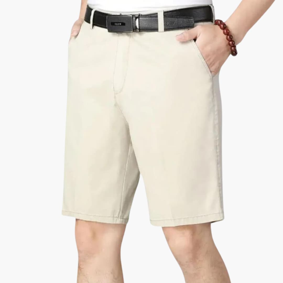 Men's Slim Fit Shorts Zip Fly Belt Loops - VibreMode