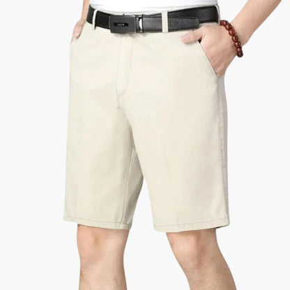 Men's Slim Fit Shorts Zip Fly Belt Loops - VibreMode