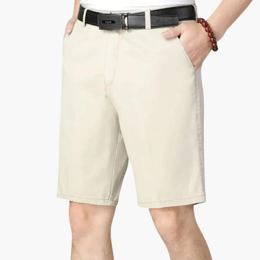 Men's Slim Fit Shorts Zip Fly Belt Loops - VibreMode