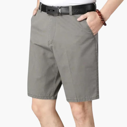 Men's Slim Fit Shorts Zip Fly Belt Loops