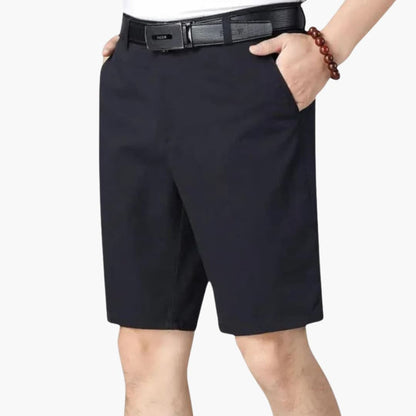 Men's Slim Fit Shorts Zip Fly Belt Loops