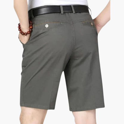 Men's Slim Fit Shorts Zip Fly Belt Loops