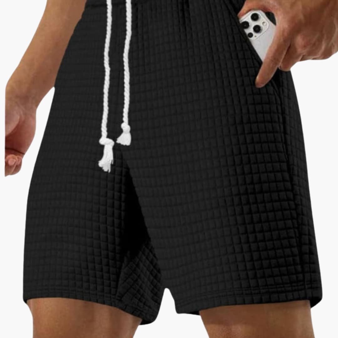 Men's Athletic Shorts Elastic Waist Side Pockets