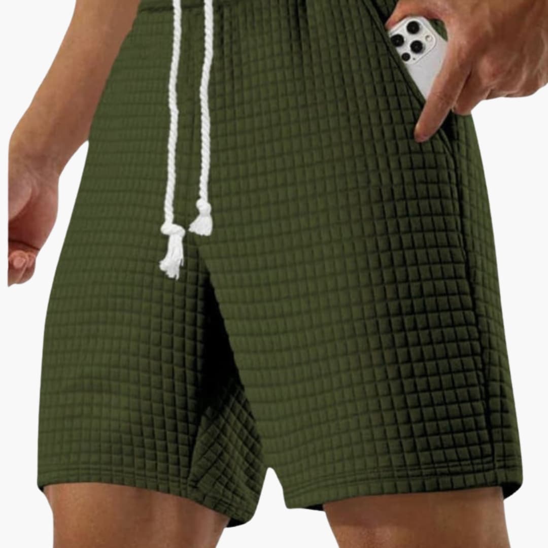 Men's Athletic Shorts Elastic Waist Side Pockets