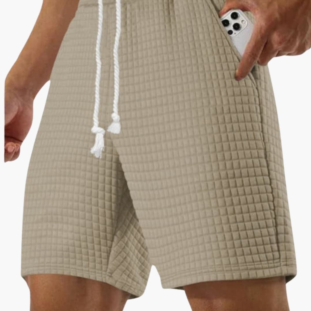 Men's Athletic Shorts Elastic Waist Side Pockets - VibreMode