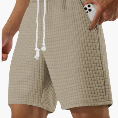 Men's Athletic Shorts Elastic Waist Side Pockets - VibreMode
