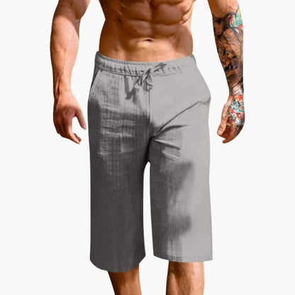 Men's Athletic Shorts Elastic Waist Straight Leg