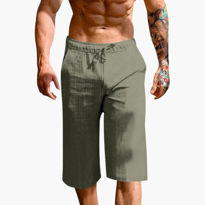 Men's Athletic Shorts Elastic Waist Straight Leg
